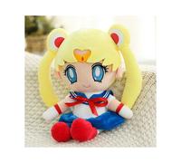 (Blue, 25cm/9.8in) Sailor Moon Rabbit Cartoon Plush Toy Stuffed Doll