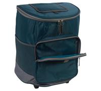 Blue 28L Insulated Large Cooler Bag Trolley Cart Extendable Handle Camping Bbq Picnic