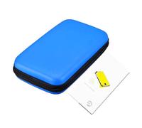 Blue 2DS Hard Carrying Case Storage Bag + Screen Protective Film, Compatible with for Nintendo 2DS Old Handheld Console, Anti-Impact Travel Carry Bag w/Scratch-Proof Nano Display Protector