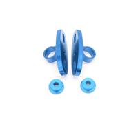 (Blue) 2Pcs 7/8 Inch 22mm Motorcycle Handle Bar End Rearview Side Mirrors Aluminum For Triumph Speed Triple Universal