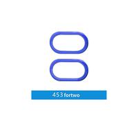 (Blue-2PCS) Car Inner Door Bowl Decorative Shell Cover For Smart Fortwo Forfour 453 Car Accessories Interior Styling Modification Sticker - Automotive Interior St
