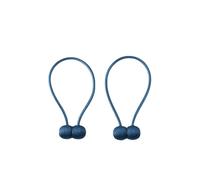 (Blue) 2Pcs Curtain Tiebacks Twist Buckle Clips Window Holdbacks Decorative Home Office Rope Hook for Blackout and Sheer Panels