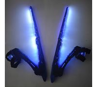 (Blue-2pcs/set) Vibrant Blue & Orange Cyberpunk LED Luminous Mantis Knife Set | Futuristic Role-Playing Weapon