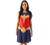 (Blue, 2XL) Wonder Woman Costume For Women | DC Comics Cosplay Dress Red OR Blue Options | Ladies Fancy Dress Party Outfit Gifts