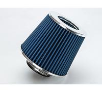 BLUE 3.5" 89 mm Inlet Cold Air Cone Replacement Quality Performance Washable Clamp-On Dry Air Filter