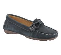 (Blue, 3 (Adults')) Hush Puppies Maggie Leather Women's Peacock Loafers