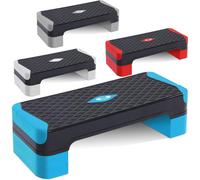 (Blue, 3 Level) Aerobic Stepper Fitness Excercise Step for Home