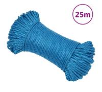 (blue, 3 mm/ 25 m) vidaXL Twisted Rope Garden Workshop Line Work Rope Boat Rope Polypropylene