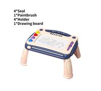 (Blue, 30*23.5*16cm/11.81*9.25*6.30in) Children Magnetic Drawing Writing Pad Color Toy Graffiti Board Education Fun