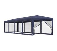 (Blue, 300 x 1200 x 260 cm (L x W x H)) vidaXL Party Tent with Mesh Sidewalls Canopy Gazebo Multi Colours Multi Sizes