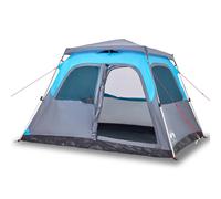 vidaXL Family Tent Dome 6-Person Blue Quick Release UK
