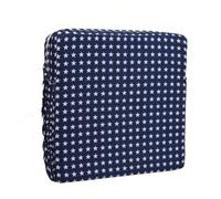 (blue, 32*32*8) Baby seat cushion chair cushion stool thickened canvas sponge cute children's cushion