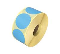 Blue 38mm Diameter Direct Thermal Labels, 2 Rolls / 1,000 per roll, Permanent Adhesive, Compatible with Munbyn, Citizen, Zebra, Brother, Toshiba, etc Label Printers