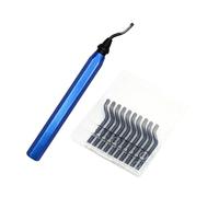 Blue 3D Print Deburrer 10 Blades 12 cm Length with Aluminium Handle