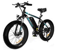 (Blue-4.0) HITWAY Electric Bike,26" Ebikes, 90KM Hybrid Bike