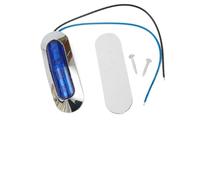 Blue 4 LED for Clearance Side Marker Truck Trailer Van Lights 12-24V Lamp | IP67 waterproof, shock resistant, 4 piranha LEDs, blue glow, 12-24V compatibility