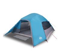 (blue, 4-person) vidaXL Family Tent Dome 6-Person Lightweight Tent Camping Tent Waterproof