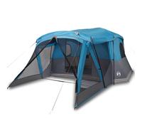 (blue, 4-person) vidaXL Family Tent with Porch 6-Person Lightweight Camping Tent Waterproof