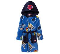 Marvel Avengers Dressing Gown For Boys Super Hero Kids Dress Up Hooded Bath Robe Blue 4 Years