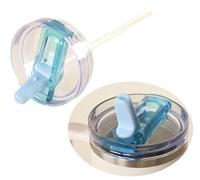 Blue 40 oz Flip Straw Lid by The Darling Effect