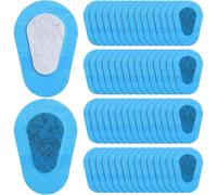(Blue) 40pcs Adhesive Eye Patch, Children's Eye Patches Disposable Eyepatch Latex Free Adhesive Bandages for Adults Baby Kids Girls Eye Pad
