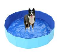 (Blue, 47.2 Inch x 11.8 Inch) Youngshion Portable Indoor Outdoor PVC Pet Swimming Pool Collapsible Kiddie Dog Cat Bathing Tub