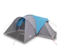 (blue, 494 x 370 x 190 cm) vidaXL Family Tent Dome 6-Person Camping Tent Lightweight Tent Waterproof