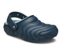 (Blue, 5 (Adults')) Crocs Classic Lined Overpuff Thermoplastic Women's Nightfall Clogs