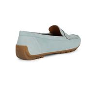 (Blue, 5 (Adults')) Geox D Kosmopolis Suede Women's Light Blue Moccasins Shoes