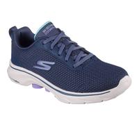 (Blue, 5 (Adults')) Skechers Go Walk 7 Kaylor Polyester Women's Navy/Purple Trainers