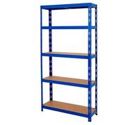 Blue 5 Tier Heavy Duty Garage Shelf Unit 180X90X30Cm