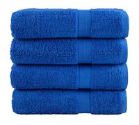 (blue, 50 x 100 cm/ 4 pcs) vidaXL Premium Hand Towels Shower Bath Towel Cream 600 gsm 100% Cotton