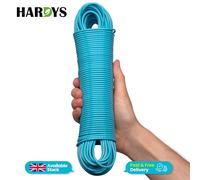 (Blue, 50M) Heavy Duty Clothes Washing Line Steel Core Strong