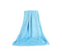 (Blue, 50x70cm) Coral Fleece Blankets Super Soft Shaggy Universal Solid-color Fleece Blankets For Sofa