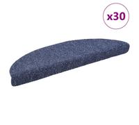 (blue, 56 x 17 x 3 cm/ 30 pcs) vidaXL Self-adhesive Stair Mats Decoration Stair Protector Anti-slip Stair Rug