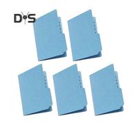 (blue, 5pcs) 5/10/20/50Pcs Mini Book Review Folder Expanding Organizer Collection Book with 100 Pockets Organizer File Folder