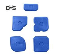 (blue) 5Pcs/Set Silicone Caulking Tools Kit Kitchen Bathroom Floor Window Sealant Finishing Tool Grout Scraper Reusable Sealant Caulk Smoothing Tools
