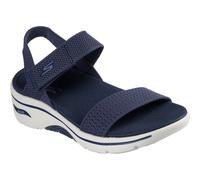 (Blue, 6 (Adults')) Skechers Go Walk Arch Fit 2.0 Textile Women's Navy Sandals