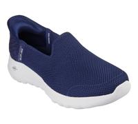 (Blue, 6 (Adults')) Skechers GO WALK Joy Vela Textile Women's Navy/White Trainers