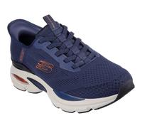 (Blue, 6 (Adults')) Skechers Skech-Air Ventura Vanderway Textile Men's Navy/Orange Trainers