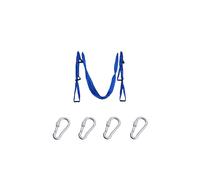 (Blue) 6 Handles Aerial Yoga Hammock Flying Swing Anti gravity Pilates Exercises Device
