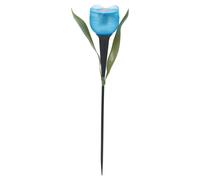 (Blue, 6 Lights) 6 Garden Tulip Shape LED Solar Powered Lights