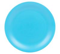 (Blue) 6 Pcs Unbreakable Reusable Coloured Plastic Dinner Plates Kids Party Tableware