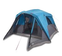 (blue, 6-person) vidaXL Family Tent with Porch 6-Person Lightweight Camping Tent Waterproof