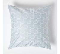 (Blue, 60 x 60 cm) Geometric Jacquard Cushion Cover