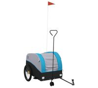 (blue, 63 x 126 x 63 cm) vidaXL Bike Trailer Bicycle Cargo Trailer Bike Cart Black and Red 45 kg Iron