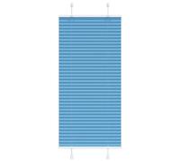 vidaXL Pleated Blind Blue 65x150 cm Fabric Width 64.4 cm Polyester