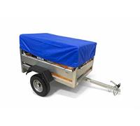 Blue 650GSM PVC Trailer Cover For The Erde 143/153 & Daxara 148/158 Using The 30CM High Frame 150 x 105 x 31CM