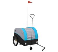 (blue, 68 x 133 x 68 cm) vidaXL Bike Trailer Bicycle Cargo Trailer Bike Cart Black and Red 45 kg Iron