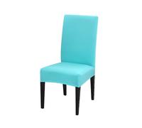 (Blue, 6Pcs) Stretchable Spandex Dining Chair Cover - Easy to Install and Clean
